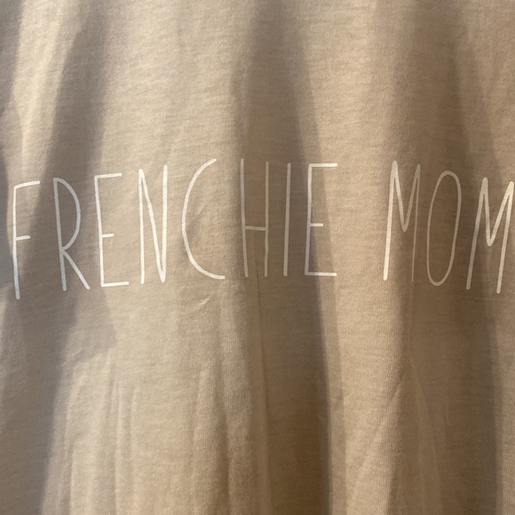 Frenchie Mom cropped tee size medium - Picture 2 of 5